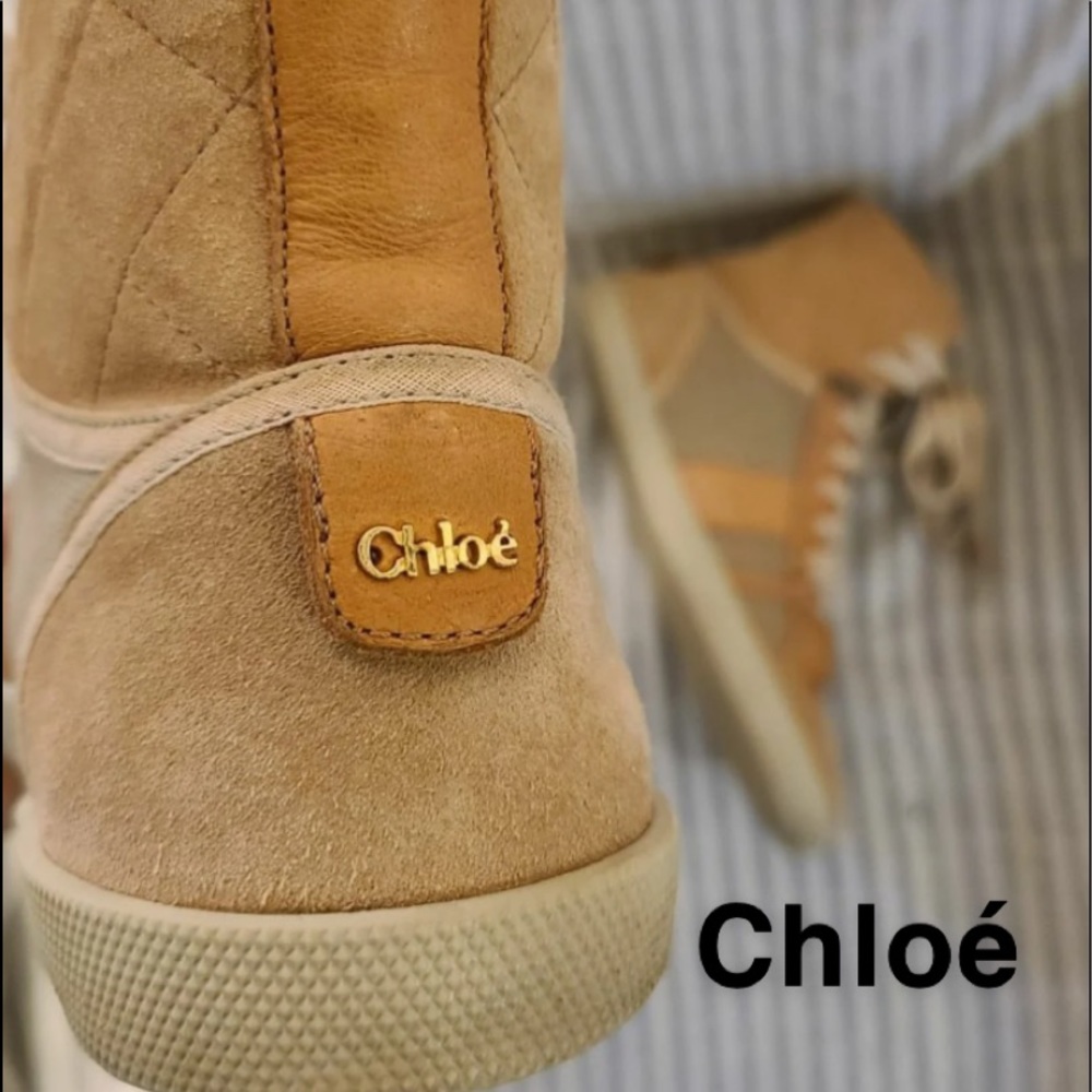 Chloe booties flat sneakers